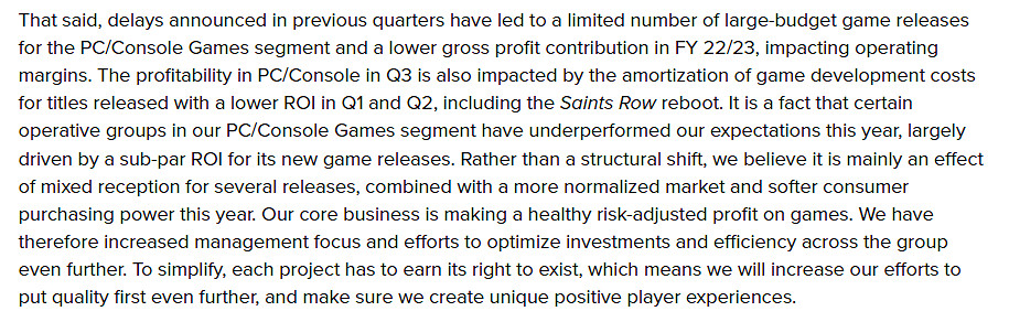 《黑街聖徒》銷量不佳:耗資超1億,投資回報率低! 《黑街聖徒》銷量不佳:耗資超1億,投資回報率低!