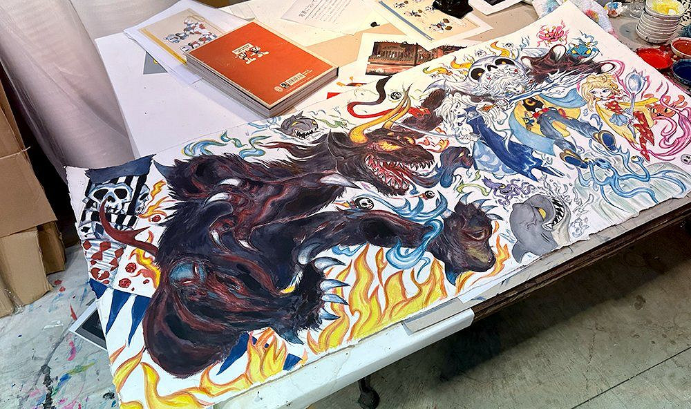 天野喜孝繪製《茶杯頭》實體限定版DLC原聲集封面! 天野喜孝繪製《茶杯頭》實體限定版DLC原聲集封面!