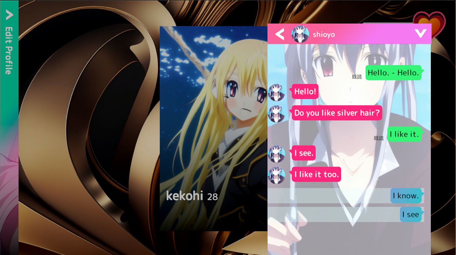 與AI生成的少女或者火車頭戀愛！《AInder》 上架Steam