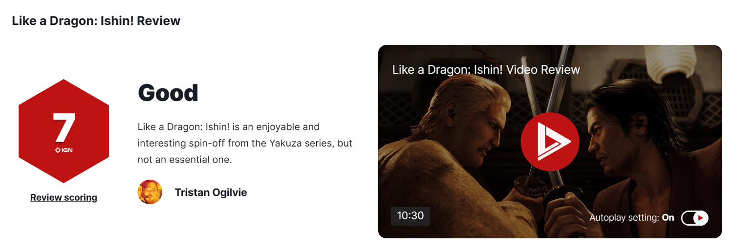 晚報:銀河戰士Prime復刻IGN滿分 人中之龍維新極7分 晚報:銀河戰士Prime復刻IGN滿分 人中之龍維新極7分