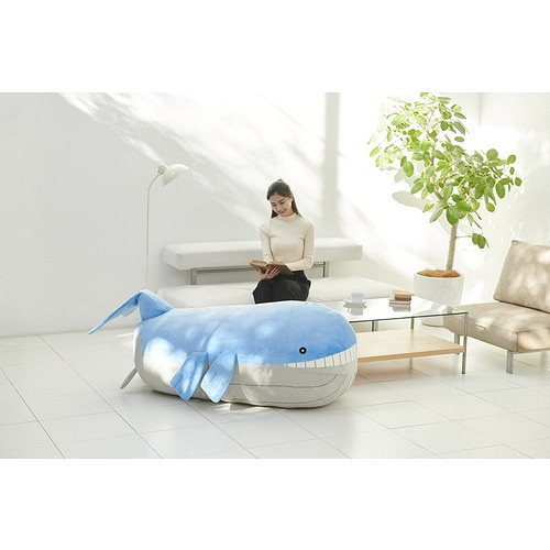 等身比例抱枕不來一個 寶可夢中心推出吼鯨王毛絨玩具