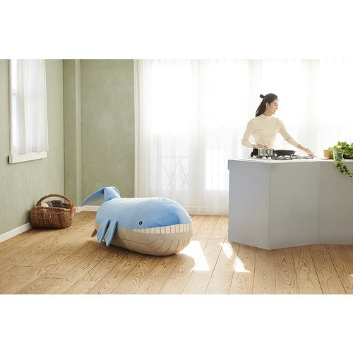 等身比例抱枕不來一個 寶可夢中心推出吼鯨王毛絨玩具