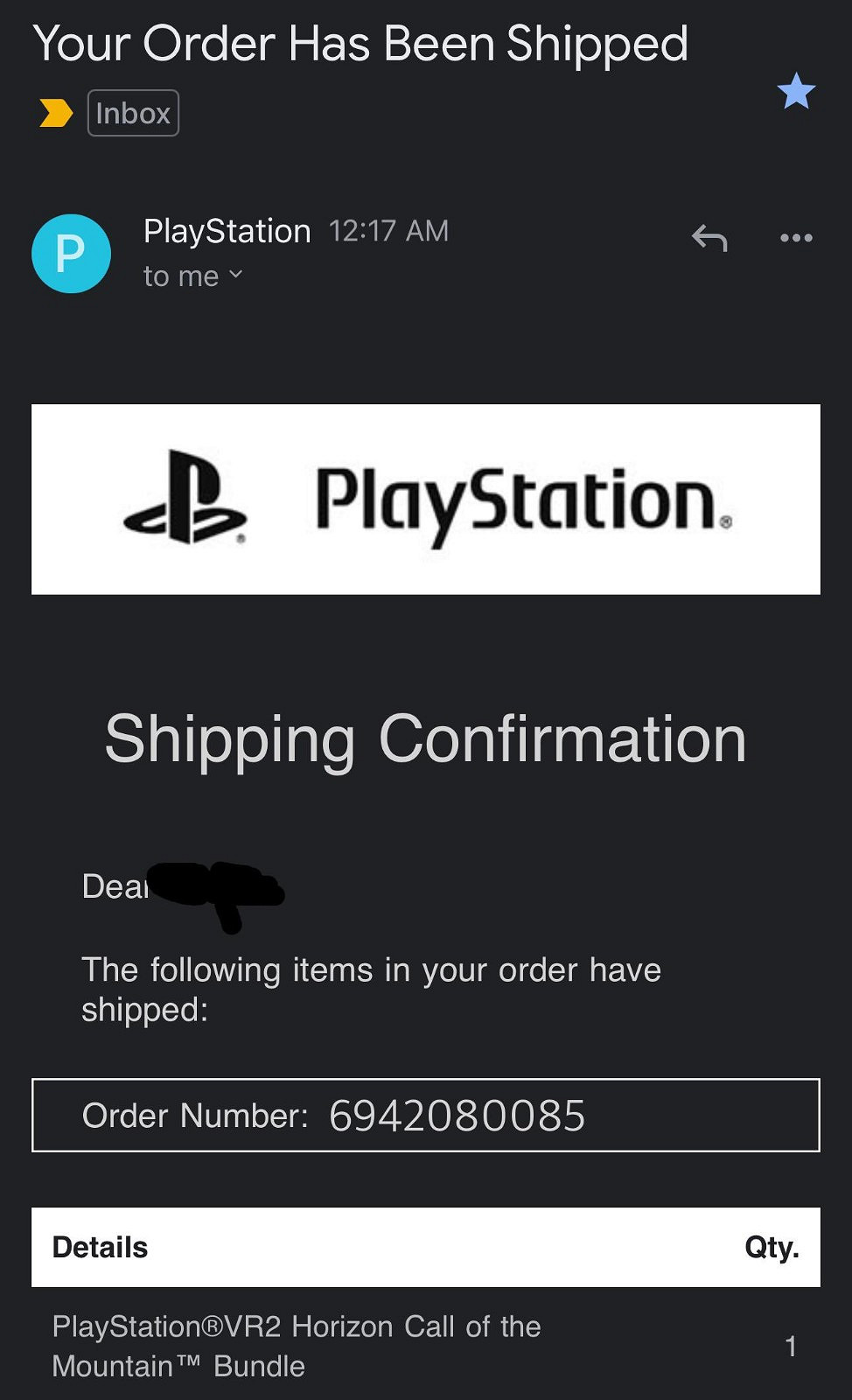 索尼PS VR2已在部分地區發貨 預計送達時間為2月22日 索尼PS VR2已在部分地區發貨 預計送達時間為2月22日