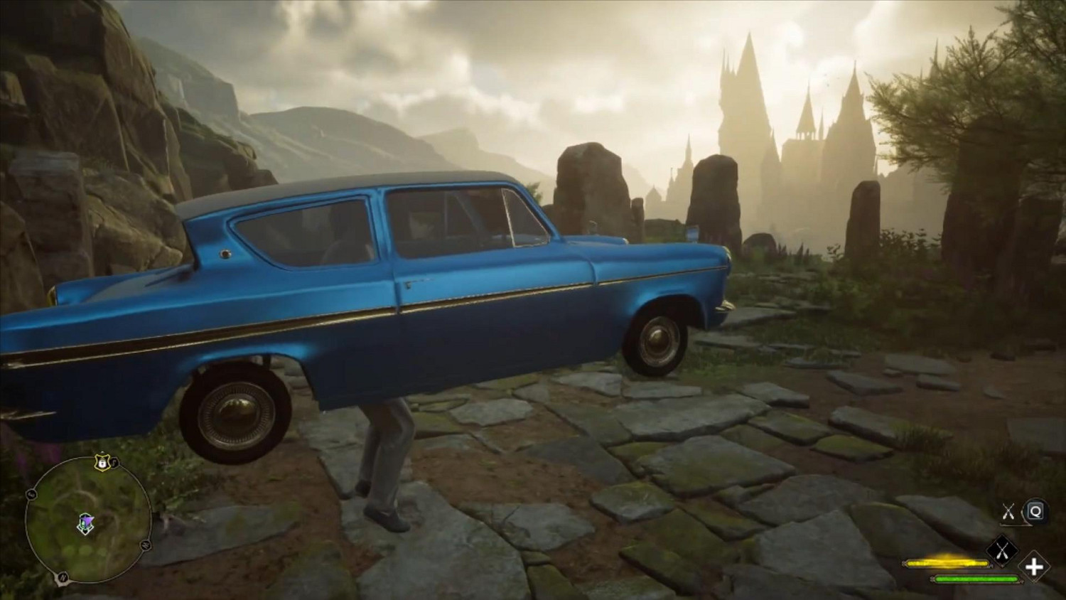 《霍格華茲之遺》MOD將飛行掃帚換成哈利波特中的飛車