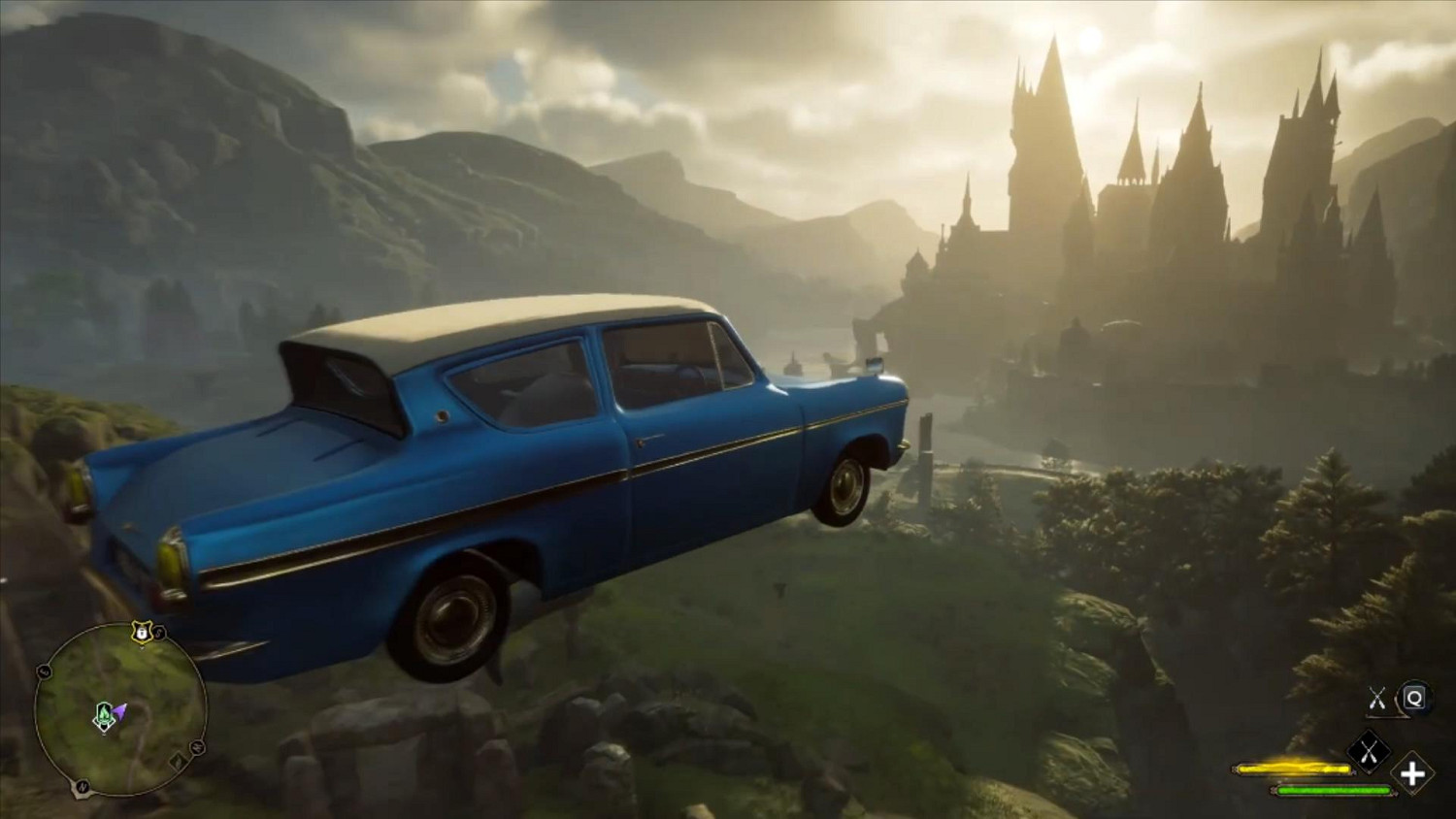 《霍格華茲之遺》MOD將飛行掃帚換成哈利波特中的飛車