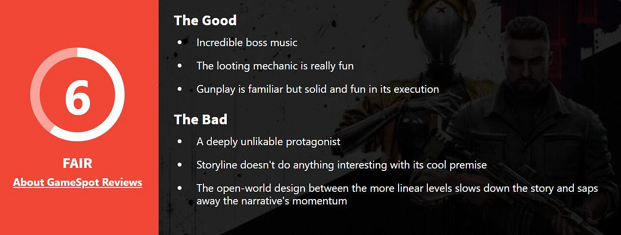 《原子之心》M站媒體評分75分！主角不討喜戰鬥很棒