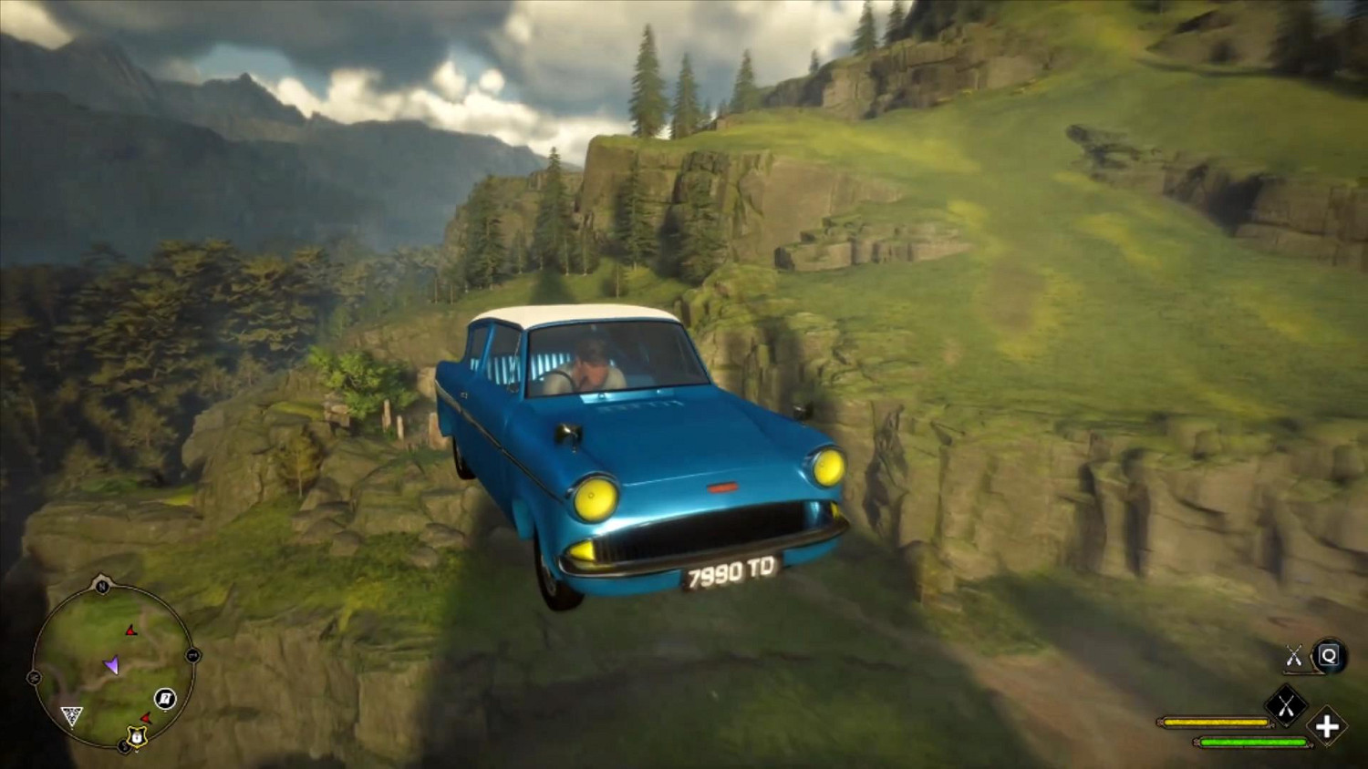 《霍格華茲之遺》MOD將飛行掃帚換成哈利波特中的飛車