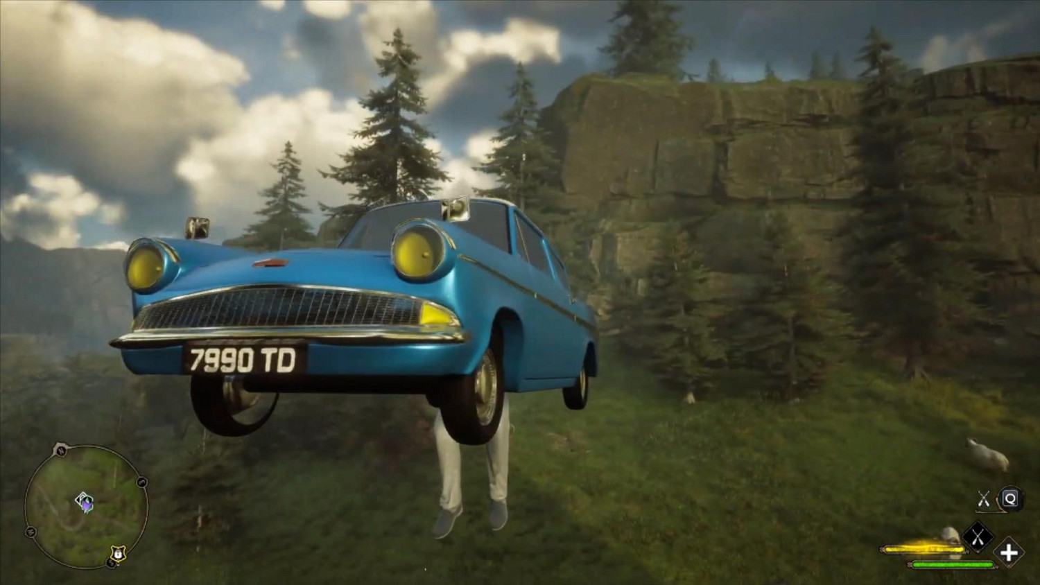 《霍格華茲之遺》MOD將飛行掃帚換成哈利波特中的飛車