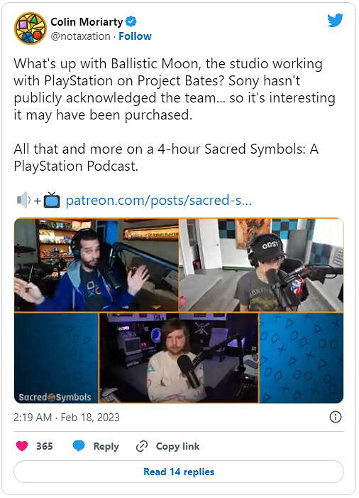 傳索尼已收購Ballistic Moon工作室 開發生存恐怖新作 傳索尼已收購Ballistic Moon工作室 開發生存恐怖新作