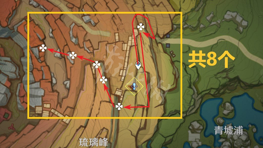 《原神》清心哪裡多?3.4版本清心採集路線 《原神》清心哪裡多?3.4版本清心採集路線