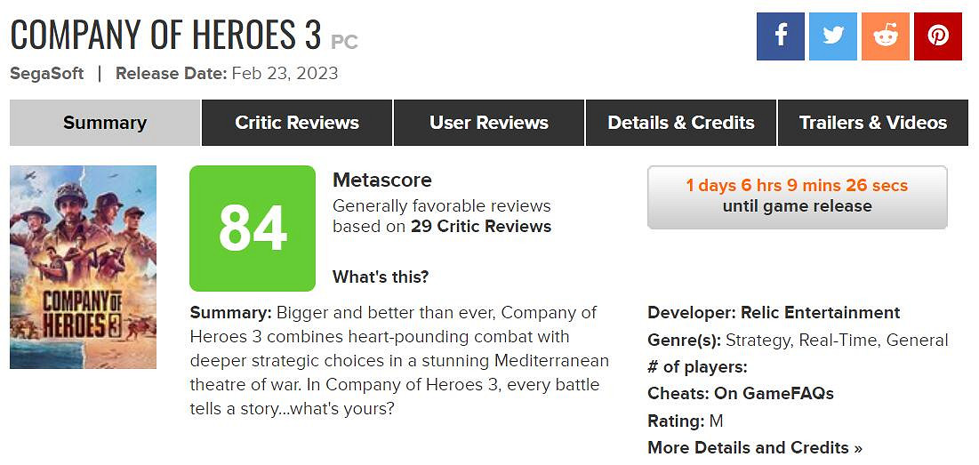 《英雄連3》媒體評分出爐：M站84分 優秀的RTS作品!