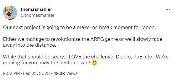 Moon Studio負責人談下一款遊戲 徹底改變ARPG