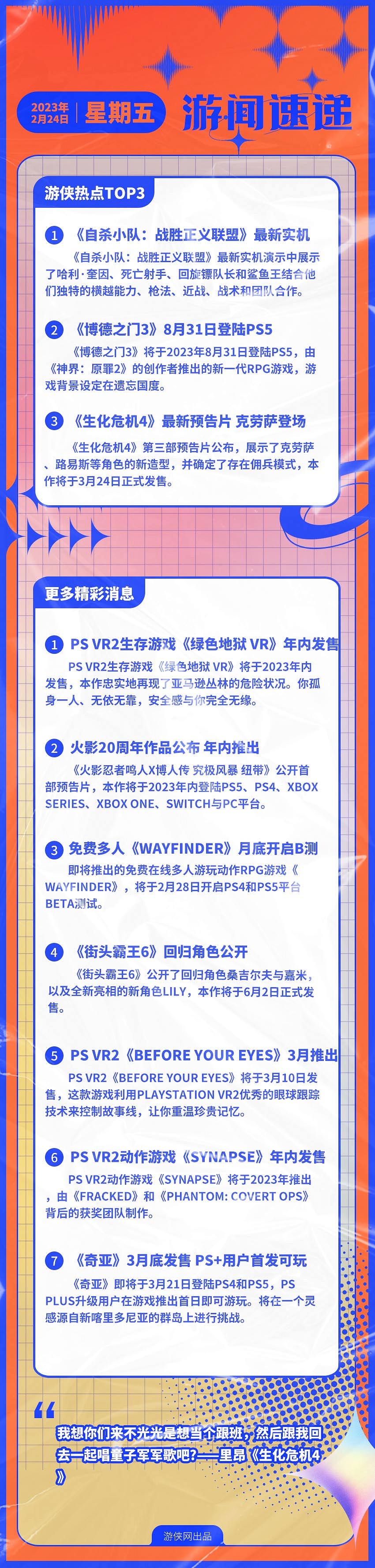 早報:索尼State Of Play發布會匯總 VR展神威! 早報:索尼State Of Play發布會匯總 VR展神威!