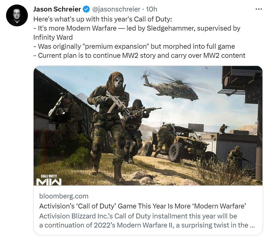 外媒再次爆料《決勝時刻》新作消息:原本是個資料片! 外媒再次爆料《決勝時刻》新作消息:原本是個資料片!