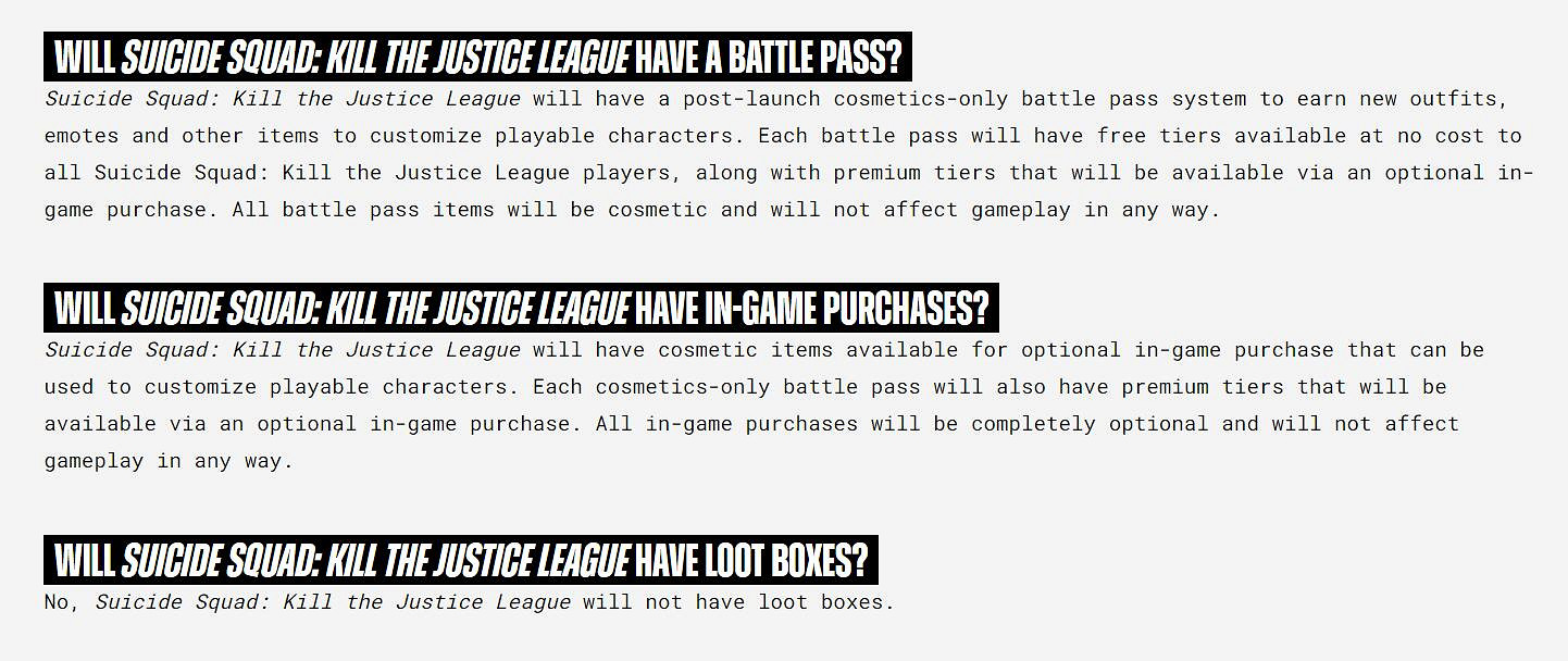 《自殺突擊隊》需全程連網 售後新劇情/角色將免費更新! 《自殺突擊隊》需全程連網 售後新劇情/角色將免費更新!