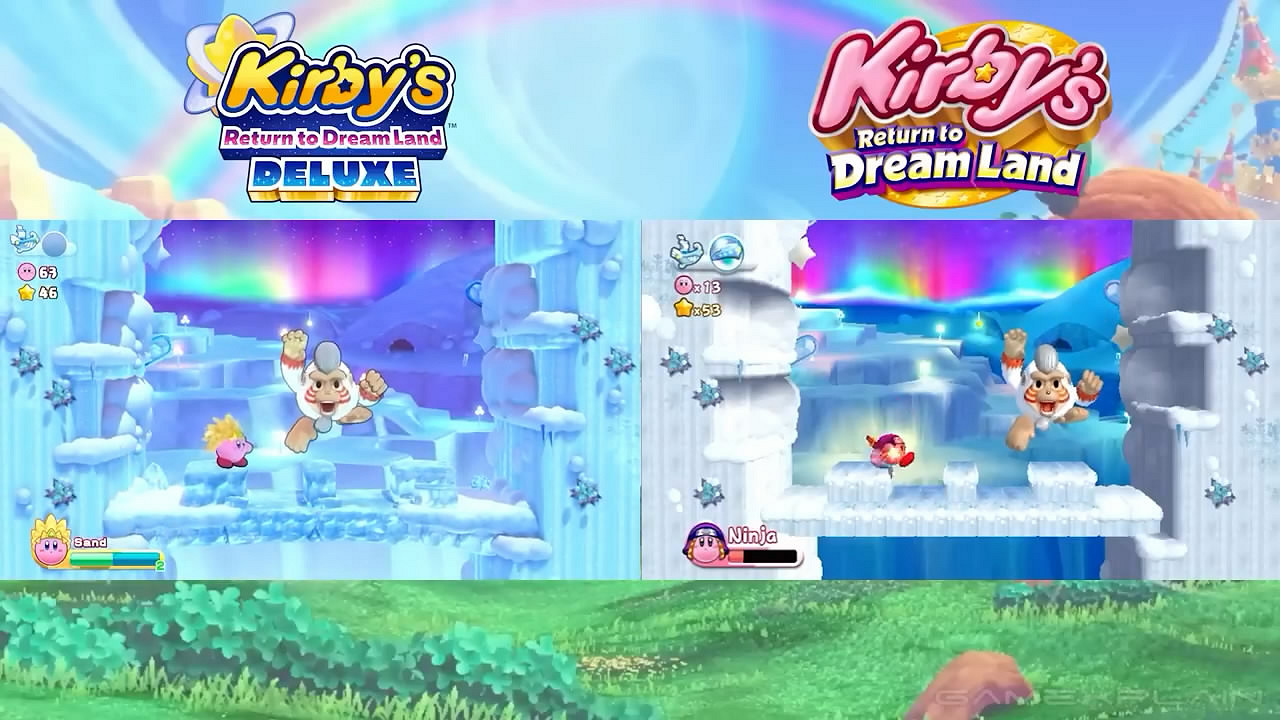 《星之卡比:重返夢幻島豪華版》與原版對比影像賞! 《星之卡比:重返夢幻島豪華版》與原版對比影像賞!