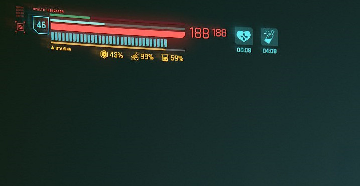 玩家製作《2077》生存模式MOD!角色會口渴饑餓疲勞 玩家製作《2077》生存模式MOD!角色會口渴饑餓疲勞