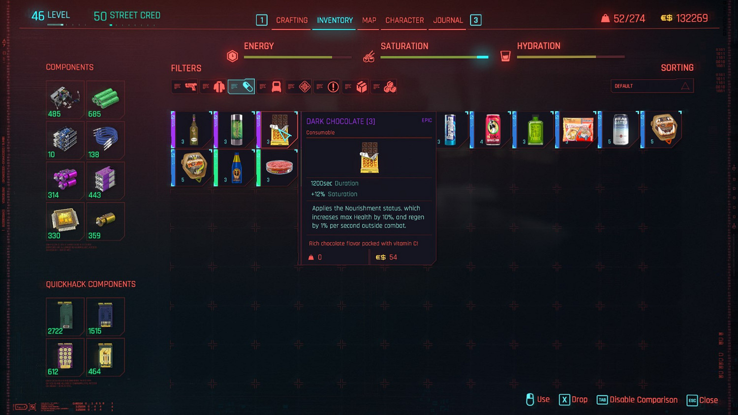 玩家製作《2077》生存模式MOD!角色會口渴饑餓疲勞 玩家製作《2077》生存模式MOD!角色會口渴饑餓疲勞