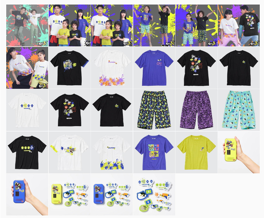 優衣庫連動《斯普拉遁3》T恤公布 日本地區3月24號上市