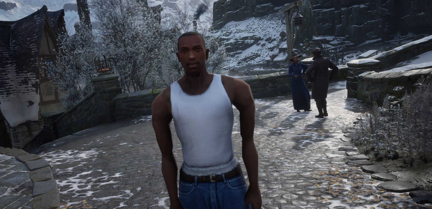 《霍格華茲之遺》惡搞MOD將主角換為《GTA》男主CJ 《霍格華茲之遺》惡搞MOD將主角換為《GTA》男主CJ