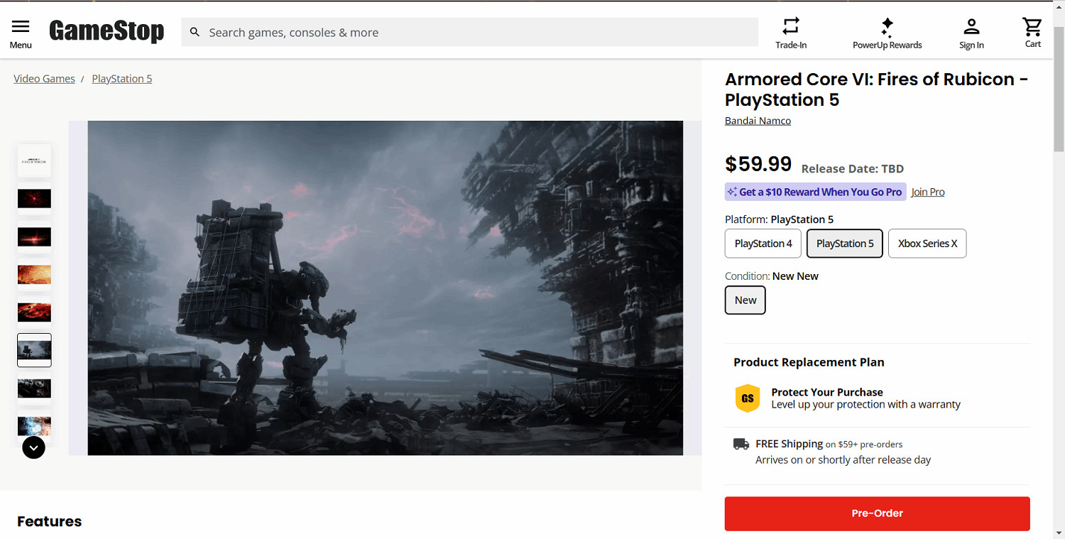 《裝甲核心6》售價為59.99美元!也會登陸上一代主機 《裝甲核心6》售價為59.99美元!也會登陸上一代主機