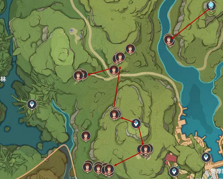 《原神》迪希雅突破材料收集路線分享 迪希雅突破素材怎麽採集？