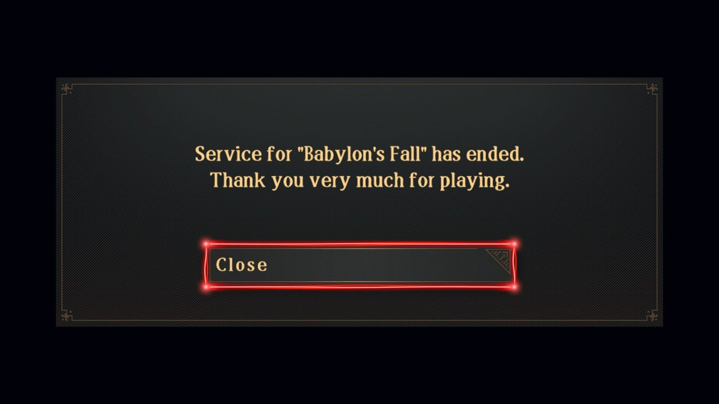堪稱史上最悲傷！《巴比倫的隕落》最後一個更新檔說明
