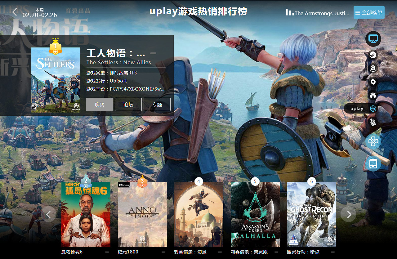 2.20-2.26全球遊戲銷量榜：《森林之子》終結霍格華茲