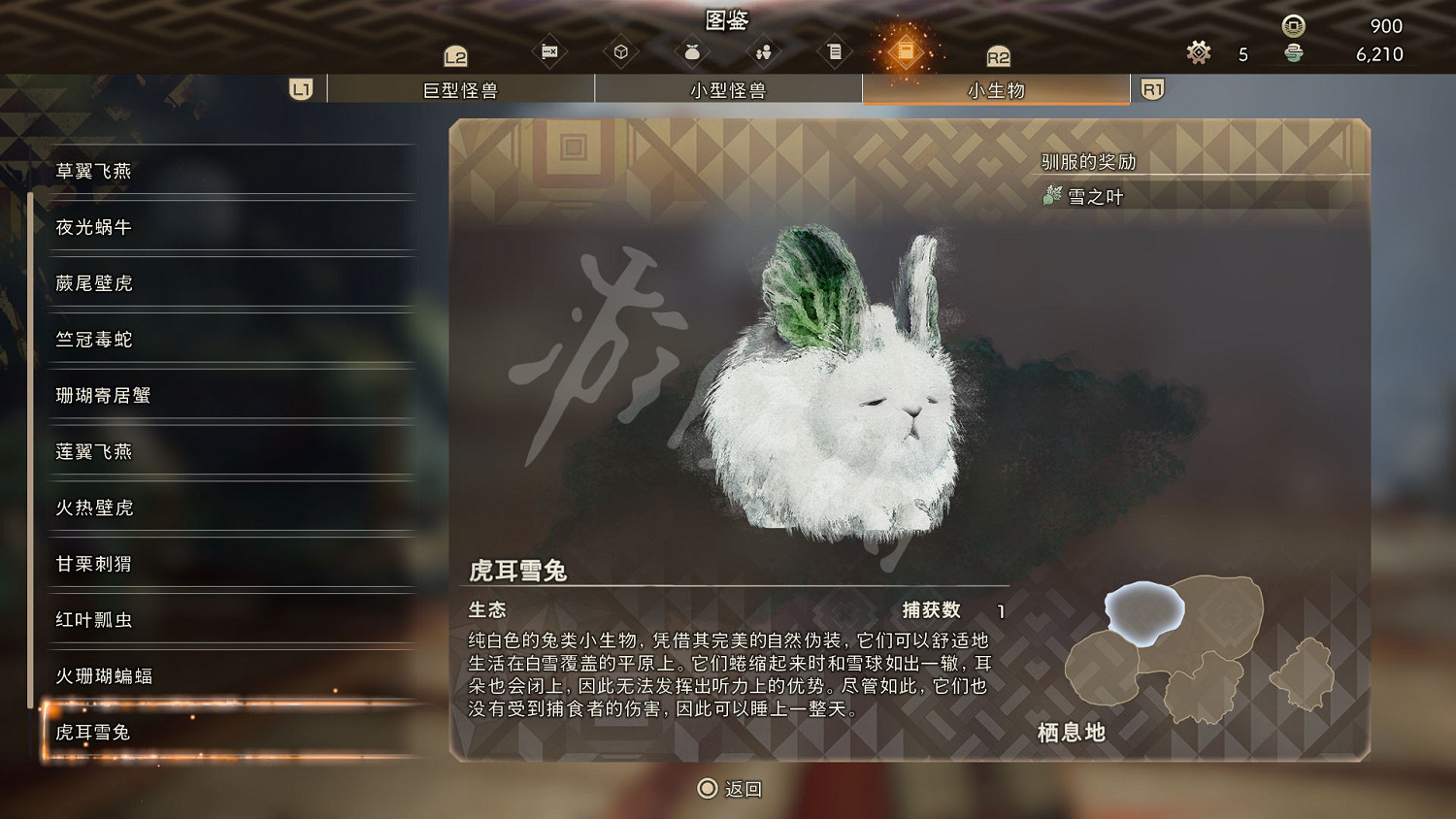 《狂野之心》小型生物圖鑒 小生物生態大全