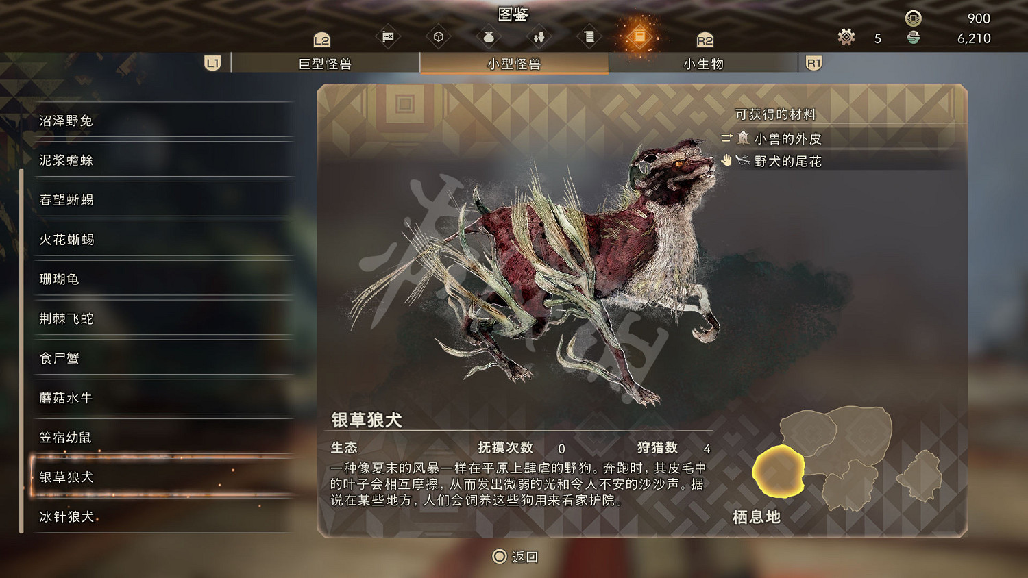 《狂野之心》小型怪物一覽 小型怪獸圖鑒