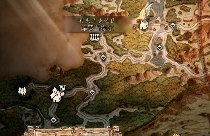 《歧路旅人2》職業祭壇位置地圖示注 職業工會在哪？