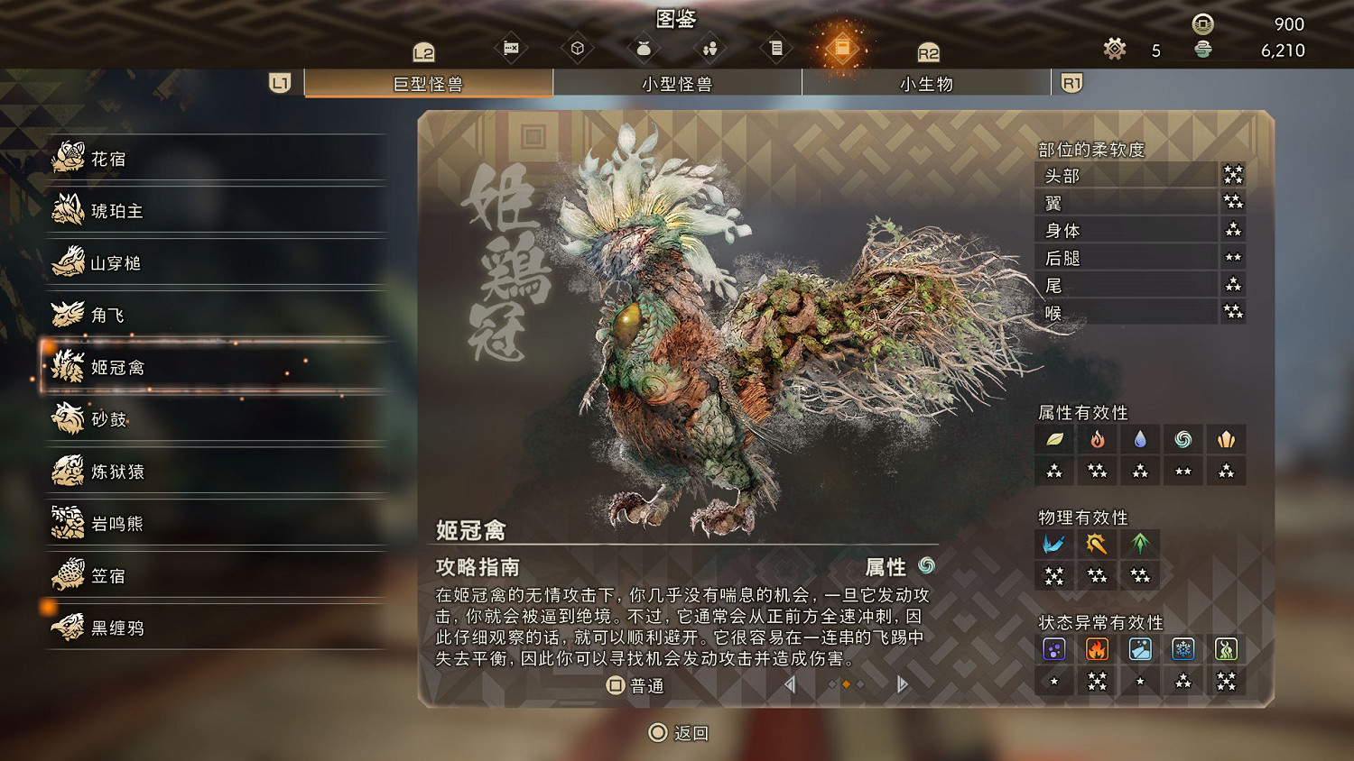 《狂野之心》怪物圖鑒 巨型怪獸生態及打法匯總