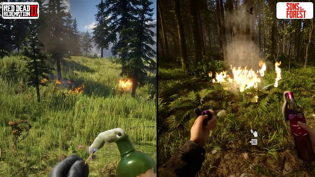 《森林之子》遊戲畫面和大鏢客2對比怎麽樣？遊戲畫面對比一覽