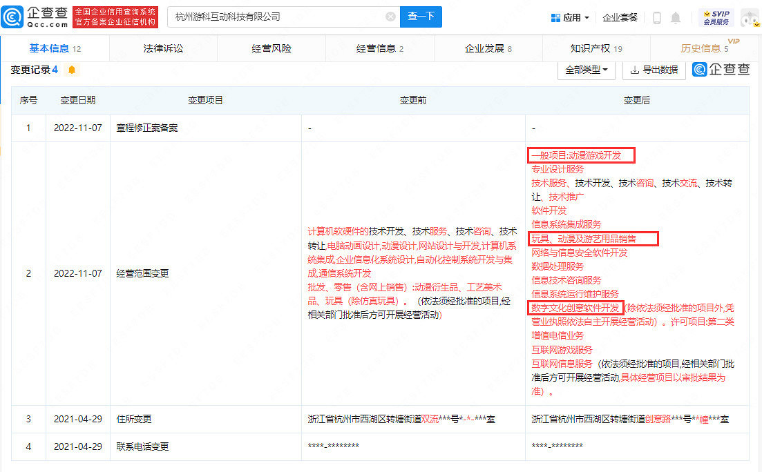 黑神話悟空方經營範圍變更 新增遊戲開發 黑神話悟空方經營範圍變更 新增遊戲開發