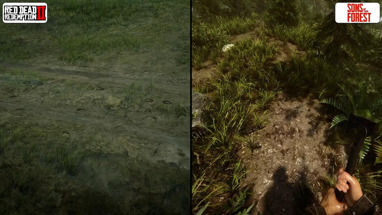 《森林之子》遊戲畫面和大鏢客2對比怎麽樣？遊戲畫面對比一覽