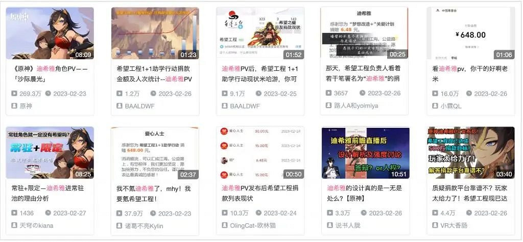 原神玩家們，怎麽就給希望工程氪上金了？