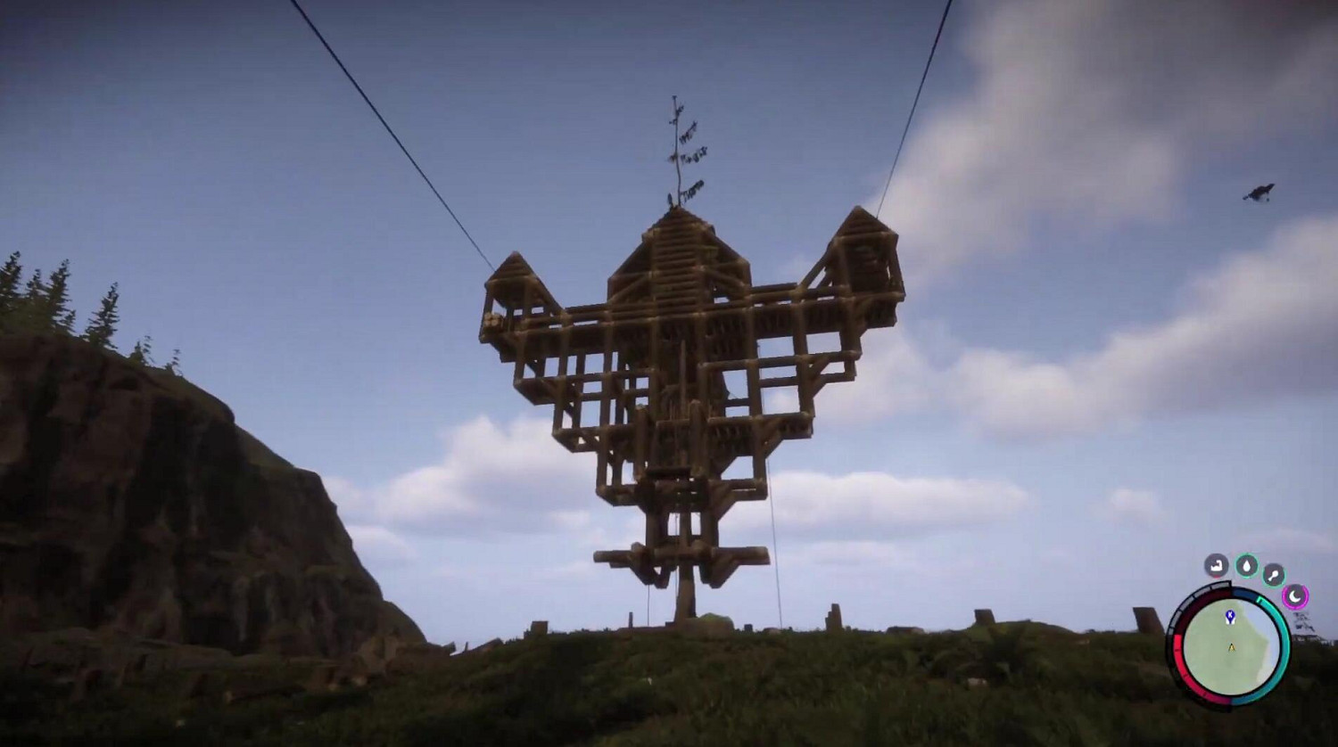 再也不怕怪了!《森林之子》玩家展示如何造大型樹屋 再也不怕怪了!《森林之子》玩家展示如何造大型樹屋