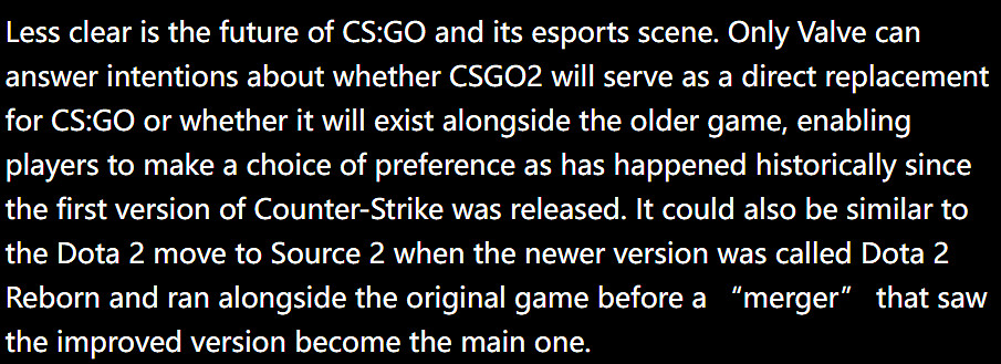 3月測試4月推出，《CSGO2》真的要來了？