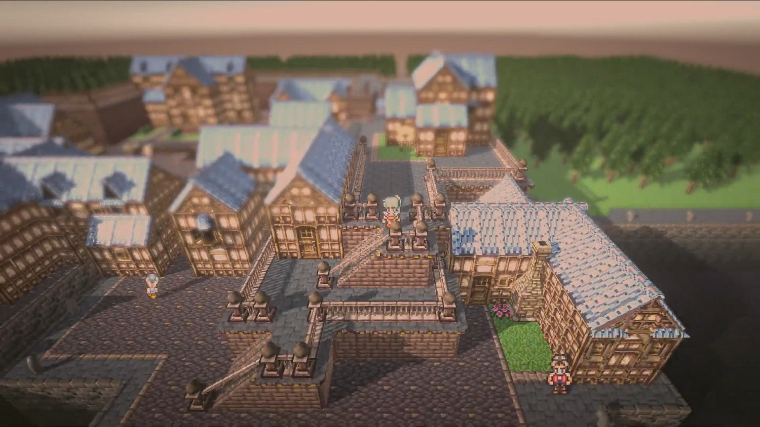 有《歧路旅人》那味了！飯製2D-HD畫風《最終幻想6》