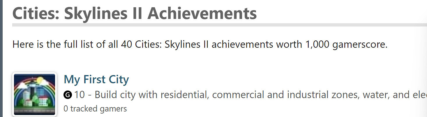 外媒爆料《都市：天際線2》Xbox Series成就共有40個