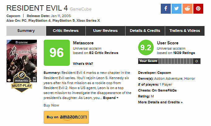 《生化4重製》評分下周解禁！M站：你猜它能得幾分？