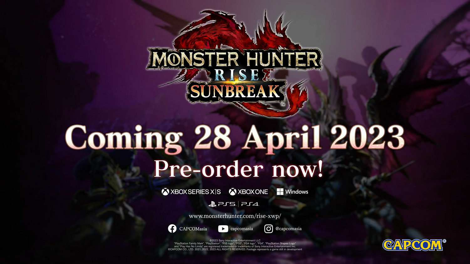 《怪獵崛起:曙光》4月28日登陸PS/XBOX!新預告公布 《怪獵崛起:曙光》4月28日登陸PS/XBOX!新預告公布