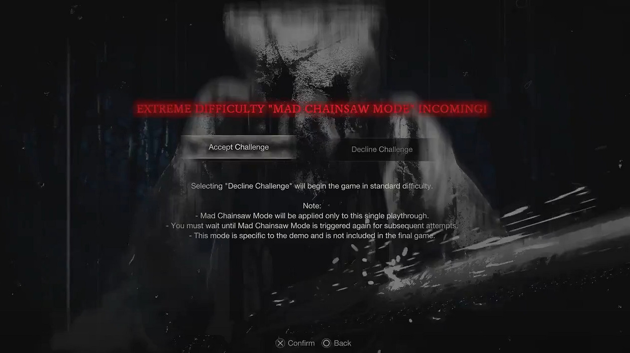 《惡靈古堡4重製版》試玩版存在隱藏難度“電鋸狂”