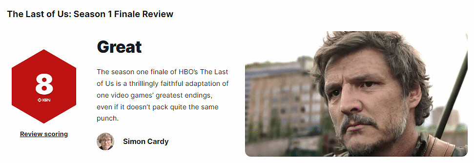 《最後生還者》劇集大結局IGN8分:令人難忘 忠於原作 《最後生還者》劇集大結局IGN8分:令人難忘 忠於原作