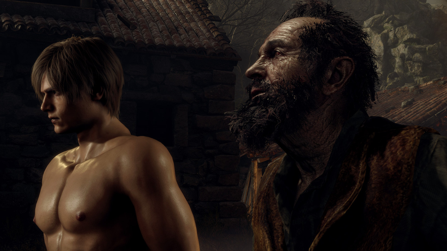 真的“三光”！《惡靈古堡4：重製版》裡昂裸身Mod