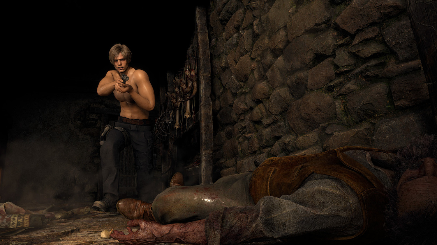 真的“三光”！《惡靈古堡4：重製版》裡昂裸身Mod