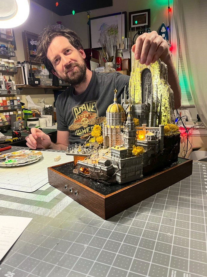 大佬製作《艾爾登法環》微縮版「王城羅德爾」：手工帝！