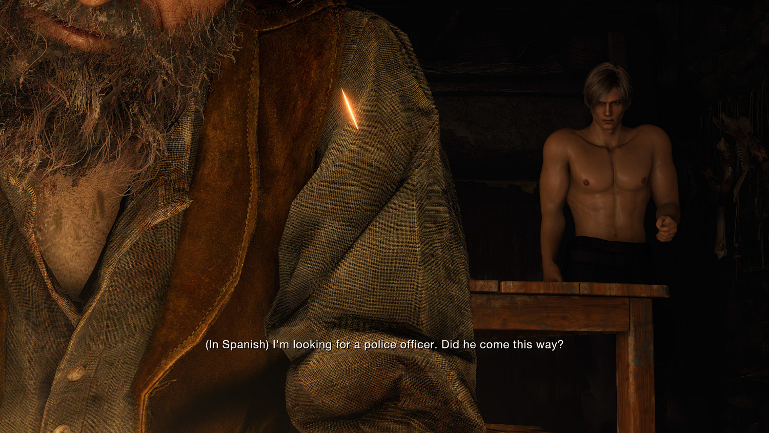 真的“三光”！《惡靈古堡4：重製版》裡昂裸身Mod