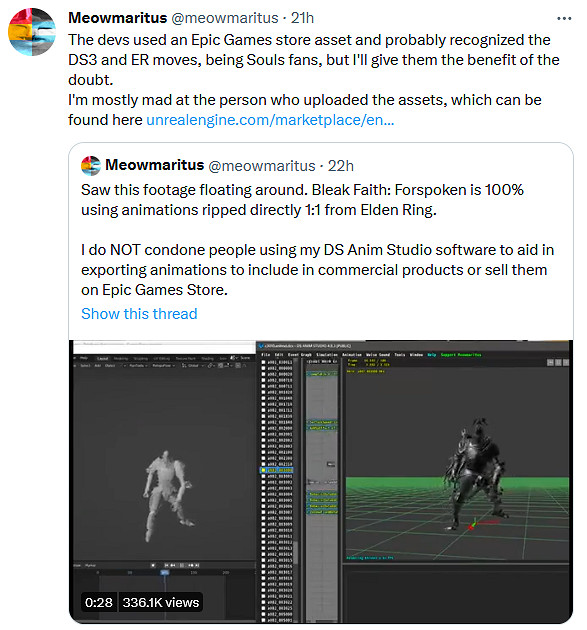 《枯瑟信仰：放逐者》回應使用《艾爾登法環》動畫