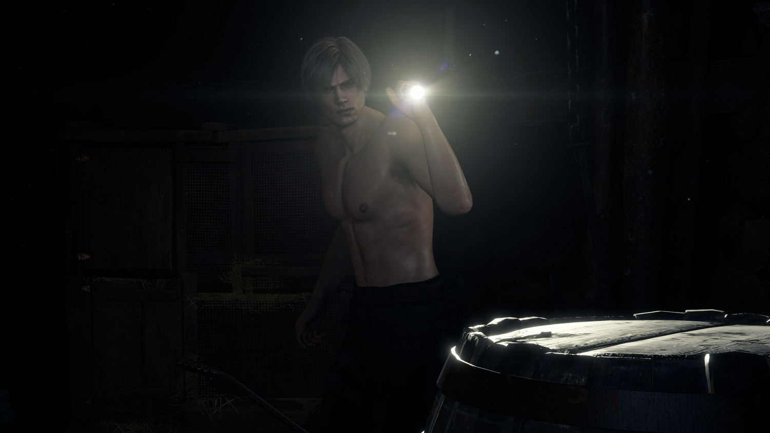 真的“三光”！《惡靈古堡4：重製版》裡昂裸身Mod